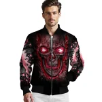 troy trojans inferno skull red black bomber jacket best selling