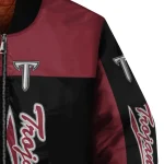 troy trojans intricate skull red black bomber jacket best selling