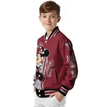 troy trojans minnie mouse red varsity jacket best selling