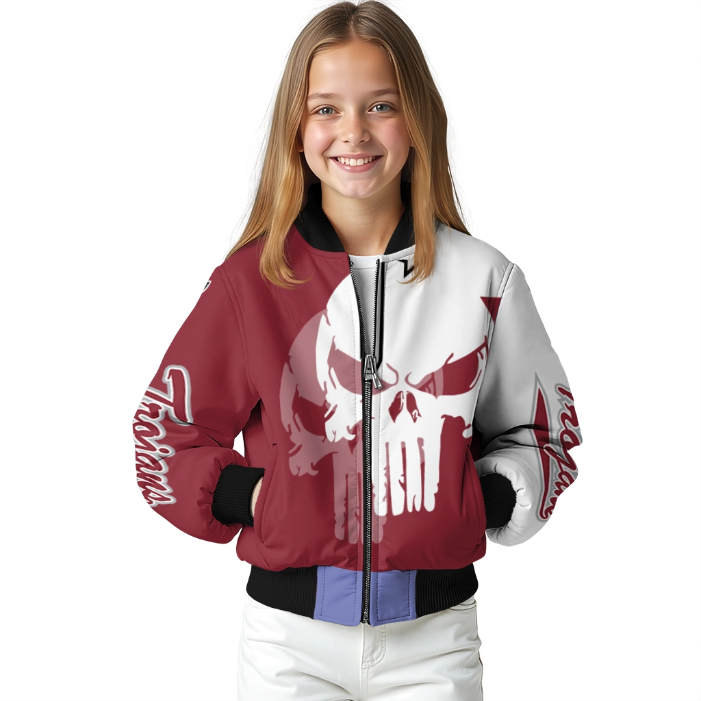 troy trojans skull outline red white bomber jacket top rated troy trojans skull outline red white bomber jacket top rated