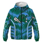 tulane green wave dynamic heat wave green windbreaker jacket best selling
