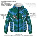 tulane green wave dynamic heat wave green windbreaker jacket best selling