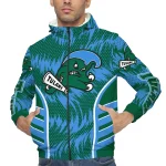 tulane green wave dynamic heat wave green windbreaker jacket best selling