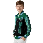 tulane green wave fire skull green black varsity jacket best selling