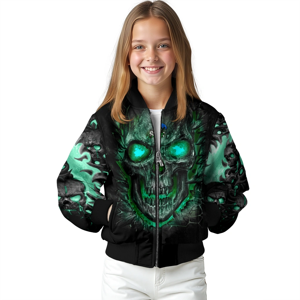 tulane green wave inferno skull green black bomber jacket top rated tulane green wave inferno skull green black bomber jacket top rated