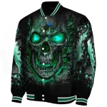 tulane green wave inferno skull green black varsity jacket best selling