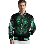 tulane green wave inferno skull green black varsity jacket best selling