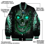 tulane green wave inferno skull green black varsity jacket best selling