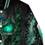 tulane green wave inferno skull green black varsity jacket best selling