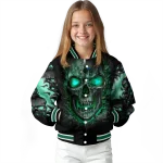 tulane green wave inferno skull green black varsity jacket best selling