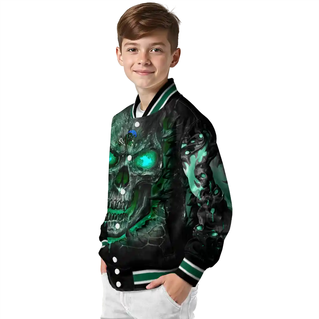tulane green wave inferno skull green black varsity jacket trendy tulane green wave inferno skull green black varsity jacket trendy