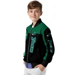 tulane green wave intricate skull green black bomber jacket best selling
