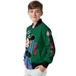 tulane green wave minnie mouse green bomber jacket best selling