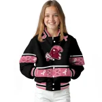 tulane green wave pink ribbon black pink varsity jacket best selling