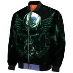 tulane green wave skull bite green black bomber jacket best selling