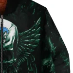 tulane green wave skull bite green black bomber jacket best selling