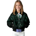 tulane green wave skull bite green black bomber jacket best selling