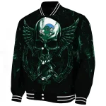 tulane green wave skull bite green black varsity jacket best selling