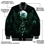 tulane green wave skull bite green black varsity jacket best selling
