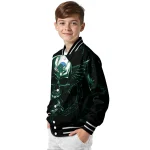 tulane green wave skull bite green black varsity jacket best selling