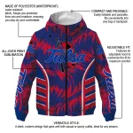 tulsa golden hurricane dynamic heat wave blue windbreaker jacket best selling