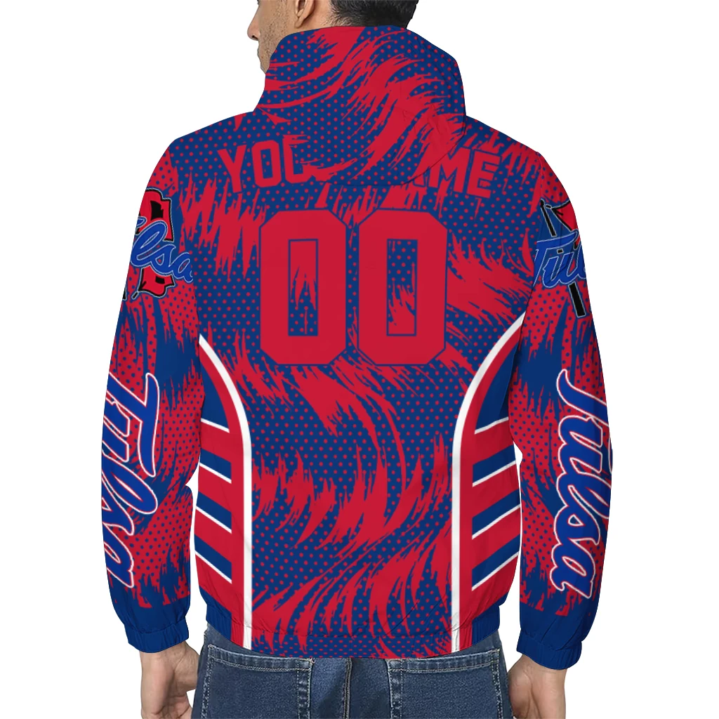 tulsa golden hurricane dynamic heat wave blue windbreaker jacket trendy tulsa golden hurricane dynamic heat wave blue windbreaker jacket trendy