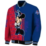 tulsa golden hurricane minnie mouse blue varsity jacket best selling