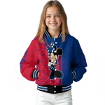 tulsa golden hurricane minnie mouse blue varsity jacket best selling
