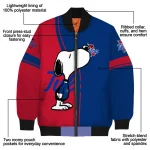 tulsa golden hurricane snoopy attitude blue bomber jacket best selling