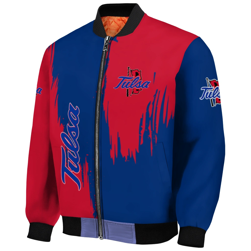 tulsa golden hurricane urban mark blue bomber jacket fashion forward tulsa golden hurricane urban mark blue bomber jacket fashion forward