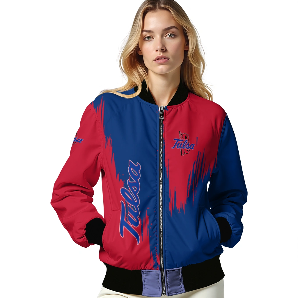 tulsa golden hurricane urban mark blue bomber jacket latest model tulsa golden hurricane urban mark blue bomber jacket latest model