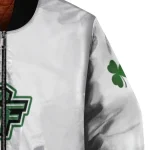 ucf knights clovers pattern white green bomber jacket best selling