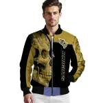 ucf knights fire skull gold black bomber jacket best selling