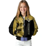 ucf knights fire skull gold black bomber jacket best selling