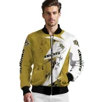 ucf knights ripped bolt gold white bomber jacket best selling