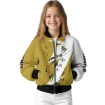 ucf knights ripped bolt gold white bomber jacket best selling