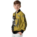 ucf knights spooky grin gold bomber jacket best selling