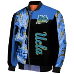 ucla bruins fire skull blue black bomber jacket best selling