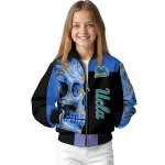 ucla bruins fire skull blue black bomber jacket best selling