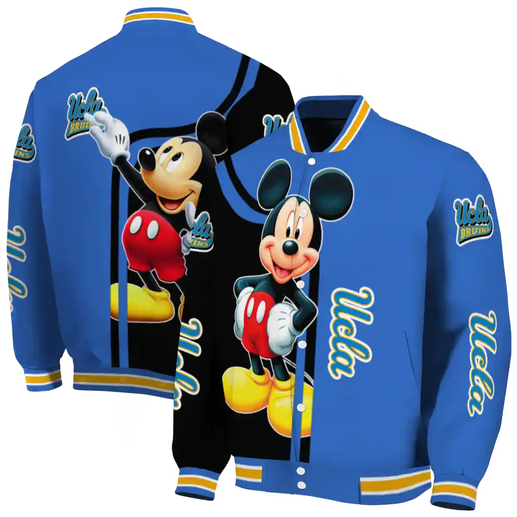 ucla bruins mickey mouse blue varsity jacket fashion forward ucla bruins mickey mouse blue varsity jacket fashion forward