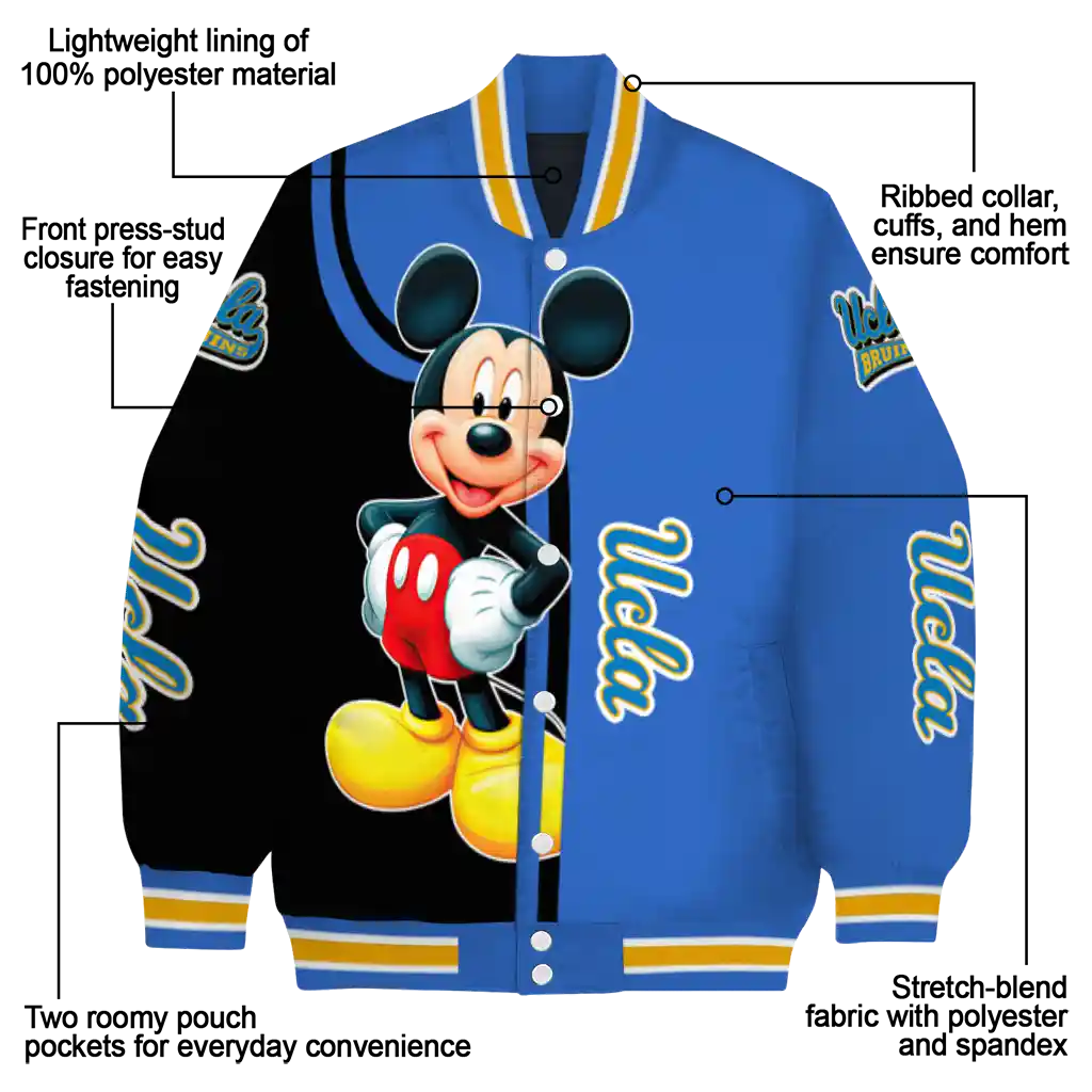 ucla bruins mickey mouse blue varsity jacket new arrival ucla bruins mickey mouse blue varsity jacket new arrival