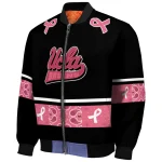 ucla bruins pink ribbon black pink bomber jacket best selling