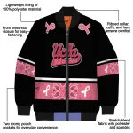 ucla bruins pink ribbon black pink bomber jacket best selling