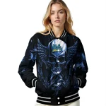 ucla bruins skull bite blue black varsity jacket best selling