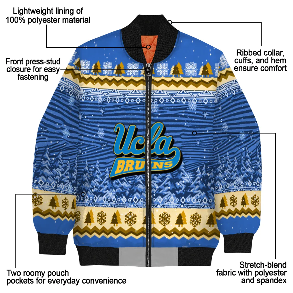 ucla bruins snowy pines blue bomber jacket new arrival ucla bruins snowy pines blue bomber jacket new arrival