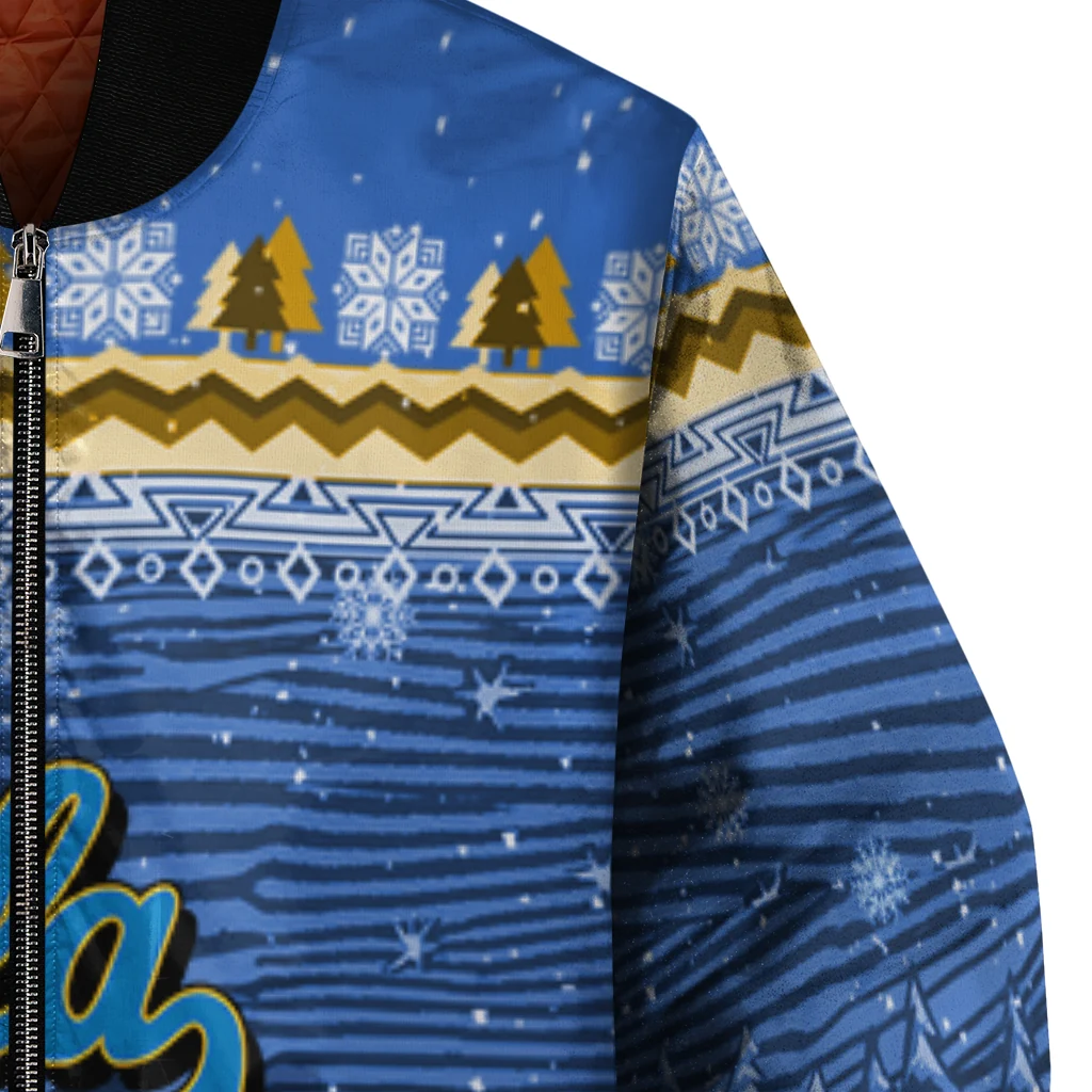 ucla bruins snowy pines blue bomber jacket premium grade ucla bruins snowy pines blue bomber jacket premium grade