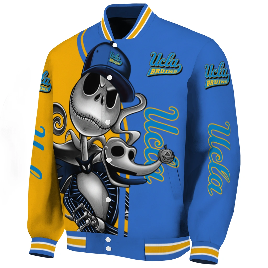 ucla bruins spooky grin blue varsity jacket best selling ucla bruins spooky grin blue varsity jacket best selling