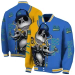 ucla bruins spooky grin blue varsity jacket best selling