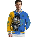ucla bruins spooky grin blue varsity jacket best selling