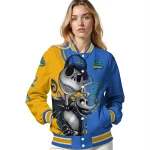 ucla bruins spooky grin blue varsity jacket best selling